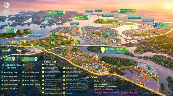 VAD16 - (Lô Chẵn 22-34) - Vịnh Ánh Dương - Phân Khu Châu Mỹ- Vinhomes Hạ Long Xanh (Vinhomes Global Gate Hạ Long)