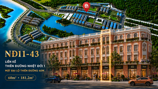 NĐ11-43 – Liền kề hướng Đông Bắc gần công viên, giá sau Voucher chỉ 4,393 tỷ đồng