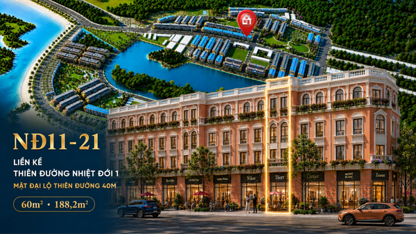 NĐ11-21 – Liền kề 177,3m² gần hồ bơi, giá sau Voucher chỉ còn 4,458 tỷ đồng