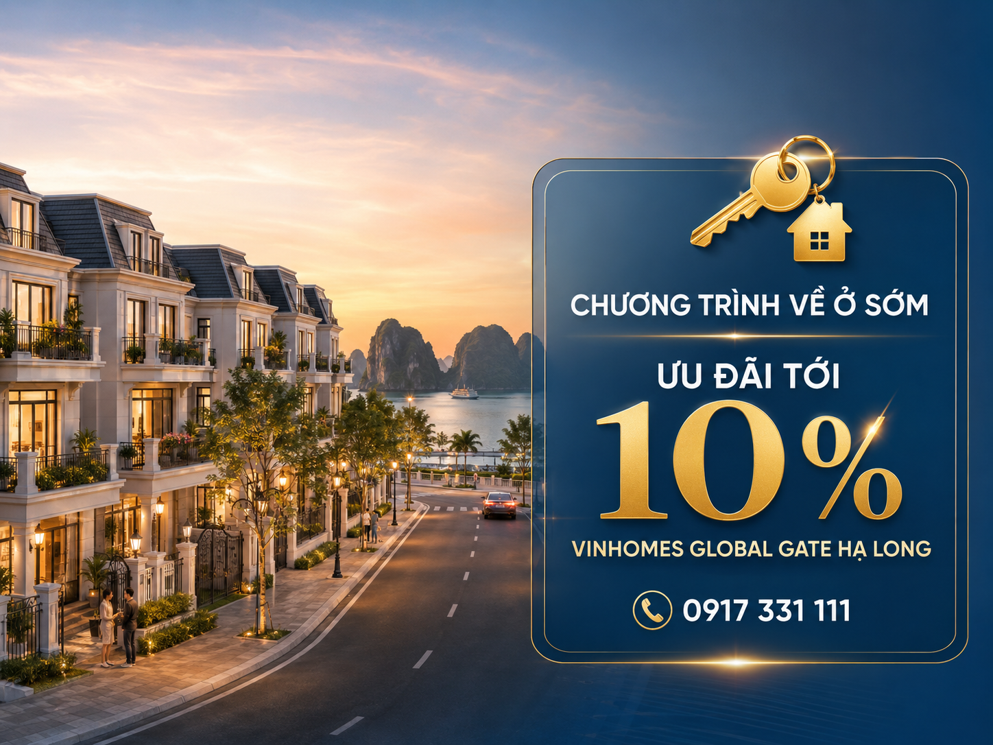 Chương trình “Về ở sớm” tại Vinhomes Global Gate Hạ Long: Ưu đãi tới 10% giá bán
